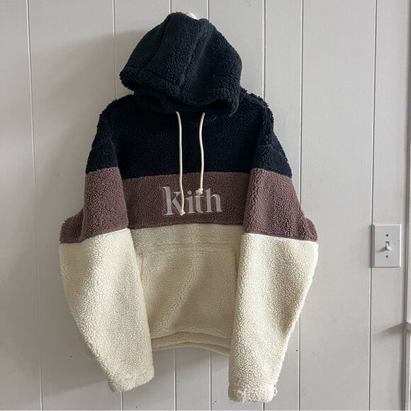 Kith Sherpa Double Pocket Tri-Color Hoodie - Picture 2 of 13